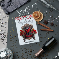 Gótico Negro Preto Feliz Natal Preto E Vermelho