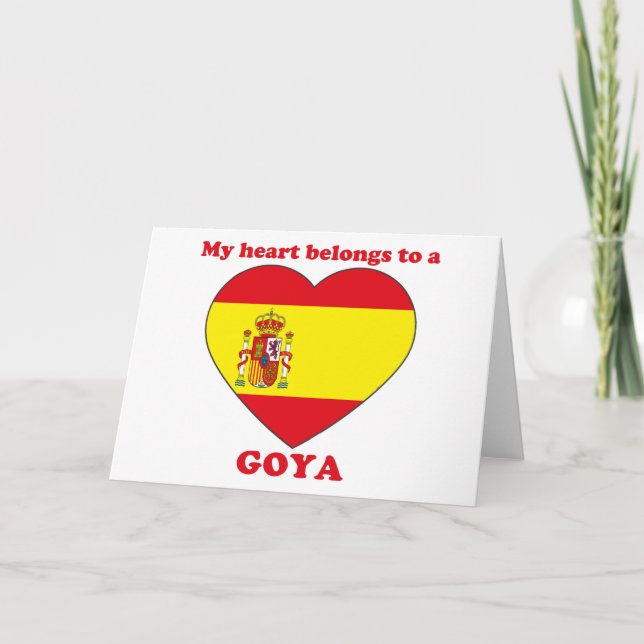 Cartão De Festividades Goya (Frente)