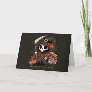 Cartão De Festividades Graças a Grim Reaper