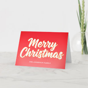 Cartão De Festividades Gradiente Moderno Feliz Natal Fashion