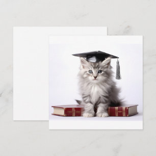 Cartão De Festividades Graduação Kitten