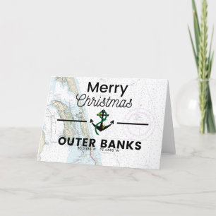 Cartão De Festividades Gráfico de Feliz Natal - Bancos Exteriores