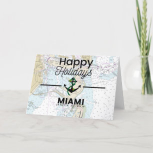 Cartão De Festividades Gráfico de Feriados Felizes - Miami