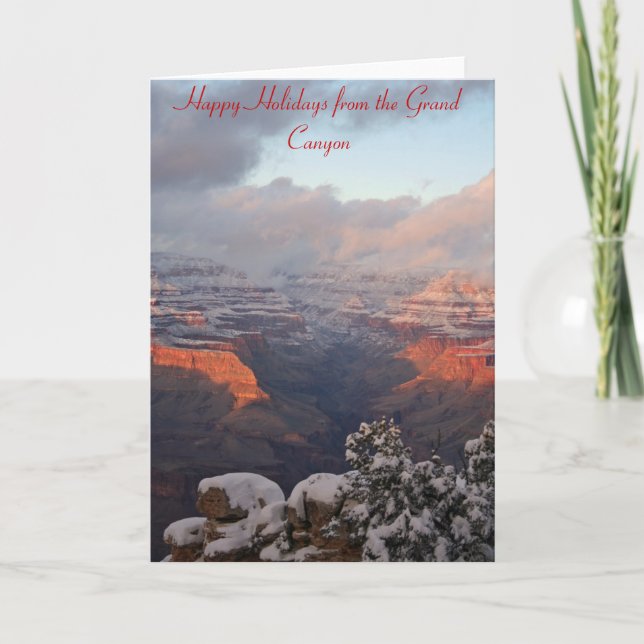 Cartão De Festividades Grand Canyon Christmas Card (Frente)