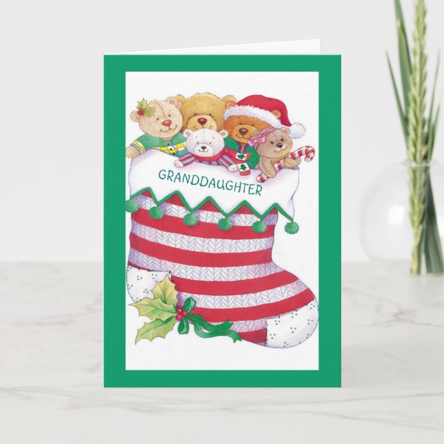 Cartão De Festividades Granddaughter (Frente)