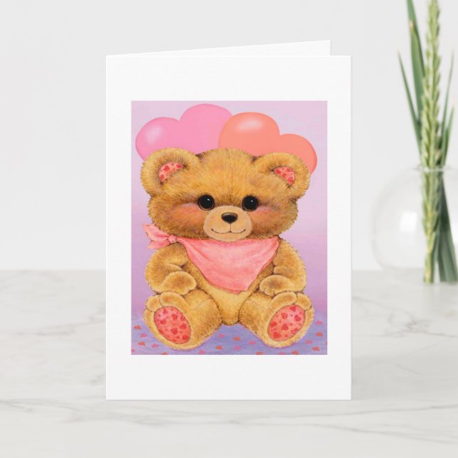 Cartão De Festividades Granddaughter 1st Valentine's Day - Greeting Card (Frente)