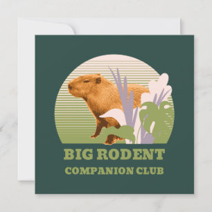 Cartão De Festividades Grande Clube de Companheiros de Capivara