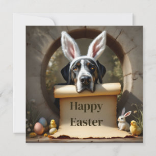 Cartão De Festividades Grande Dane cão e a mensagem