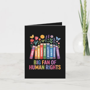 Cartão De Festividades Grande Fã dos Direitos Humanos
