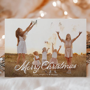 Cartão De Festividades Grande Foto Sobreposição de Letras Brancas Feliz N
