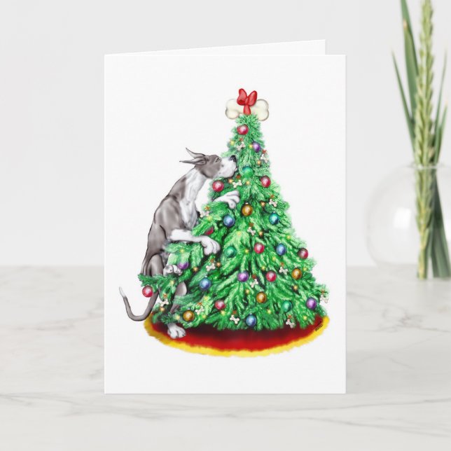 Cartão De Festividades Grande Mancha dos Objetivos de Chegada de Natal (Frente)