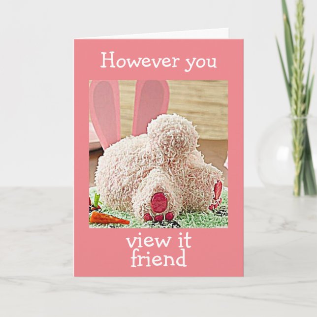 CARTÃO DE FESTIVIDADES GRANDE PÁSCOA DE BUMBUM BUNNY CRESCENDO PÁSCOA "AM (Frente)