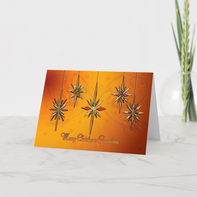 Cartão De Festividades Grandma Christmas card (Frente)