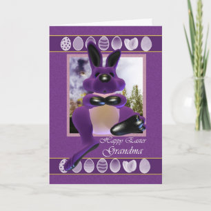 Cartão De Festividades Grandma Easter Card, with Easter Bunny