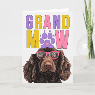 Cartão De Festividades GrandMAW Boykin Spaniel GrandDOG Dia dos Avós