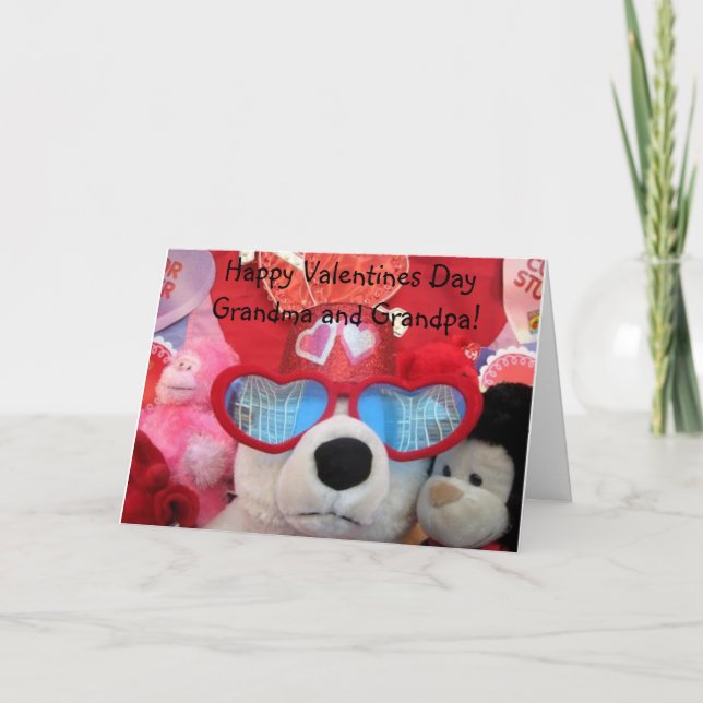 Cartão De Festividades Grandparents valentine card (Frente)