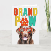 GrandPAW Chocolate Lab Grand DOG Avós Day