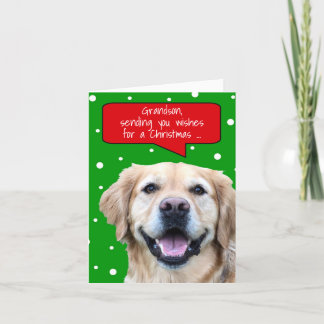 Cartão De Festividades Grandson Christmas Card