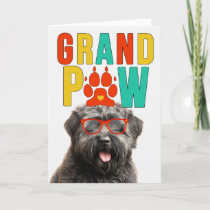 Cartão De Festividades GranPAW Bouvier Dog Engraçado Dia dos Avós