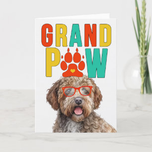 Cartão De Festividades GranPAW Lagotto Romagnolo Dia dos Avós Engraçado