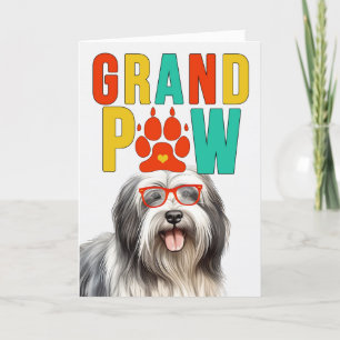 Cartão De Festividades GranPAW Lowchen Dog Engraçado Dia dos Avós