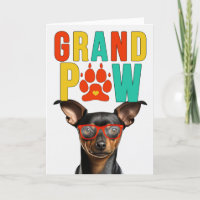 GranPAW Min Pin Dog Engraçado Dia dos Avós