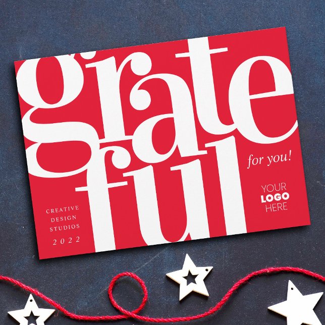 Cartão De Festividades Grateful Red Bright (Criador carregado)