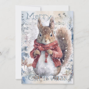 Cartão De Festividades Grátis Squirrel de inverno