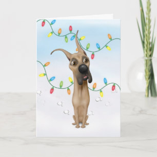 Cartão De Festividades Great Dane Christmas