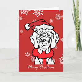 Cartão De Festividades Great Dane Christmas