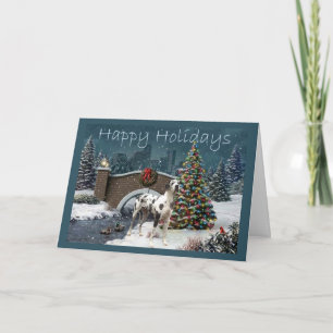 Cartão De Festividades Great Dane Christmas Card Evening