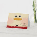 Cartão De Festividades Great Granddaughter Christmas Happy Snowman Face<br><div class="desc">Send a sweet Christmas greeting to a young Great Granddaughter with this adorable close up of a happy Snowman face. Partial graphic courtesy of Trina Clark.</div>