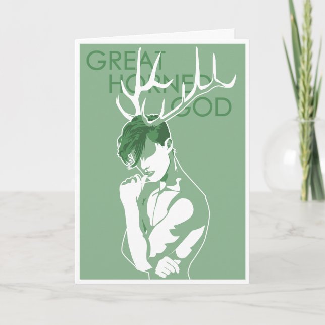 Cartão De Festividades Great Horned God - Worship Old Gods (Frente)