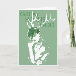 Cartão De Festividades Great Horned God - Worship Old Gods