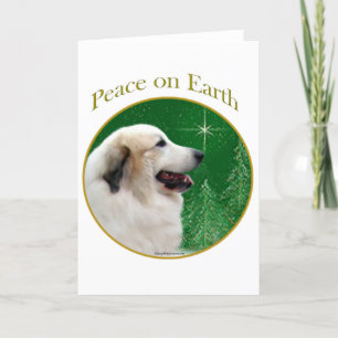 Cartão De Festividades Great Pyrenees Peace