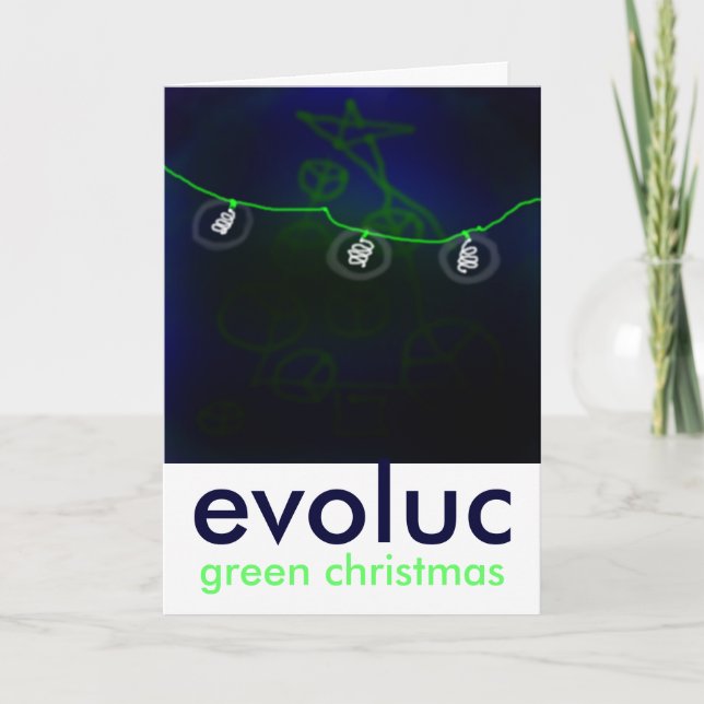 Cartão De Festividades green-christmas.jpg 2, evolução, natal verde (Frente)