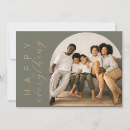 Cartão De Festividades Green Happy TUDO