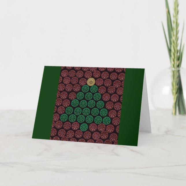 Cartão De Festividades Green Shotgun Shell tree (Frente)