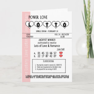 Cartão De Festividades GREETING DO BILHETE DA LOTERIA DE ALIMENTAÇÃO DO d