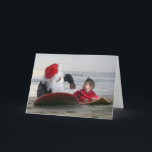 Cartão De Festividades Greeting Inside Santa's gives surfing lessons<br><div class="desc">Santa loves to surf any chance he gets,  and when he had a chance to teach his grandson Charlie,  he did not hesitate for a moment.</div>