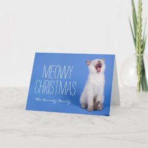 Cartão De Festividades Grelha de Kitten