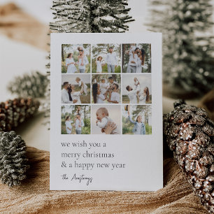 Cartão De Festividades Grelha mínima 9 Colagem de Fotografias