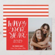 Greve Vermelha de Fora de Feliz ano novo de Script