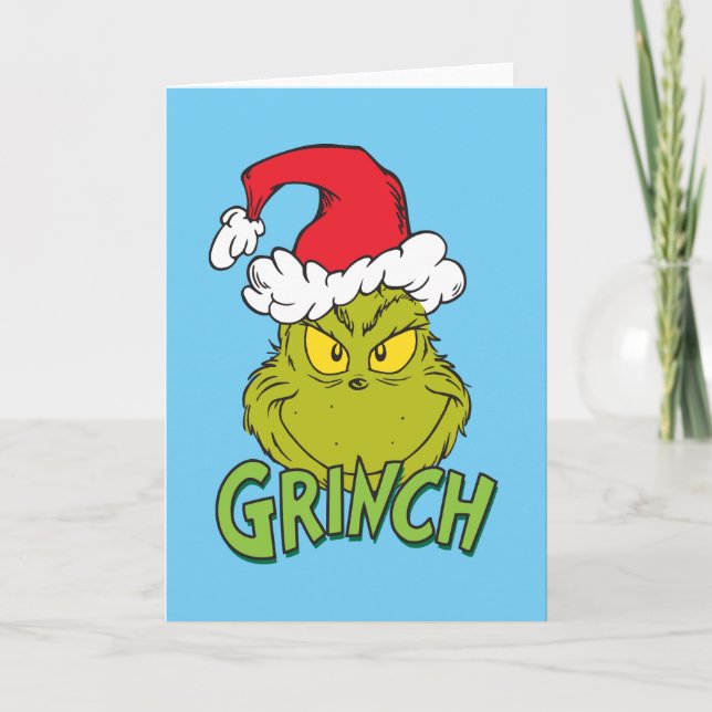 Cartão De Festividades Grinch Clássico | Bonzinho ou Malvado (Frente)