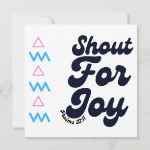 Cartão De Festividades Gritar Por Joy Christian Celebration Baptism Card