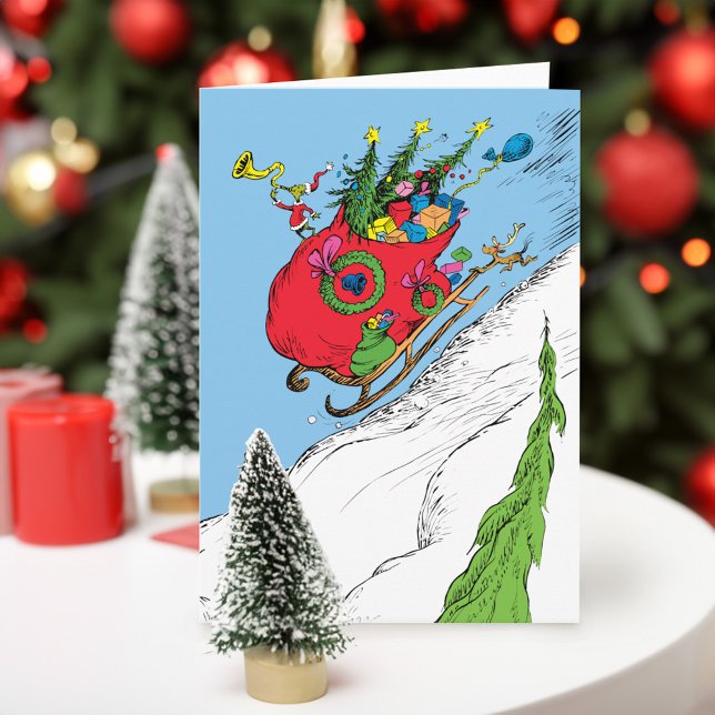 Cartão De Festividades Grpolegadas e Max Runaway Sleigh (Card on table)