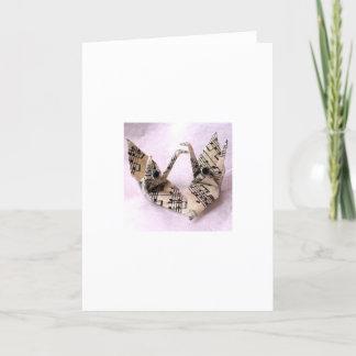 Cartão De Festividades Gruas de Paz de Música