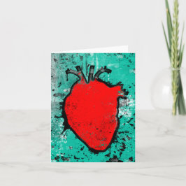 Cartão De Festividades grunge heart