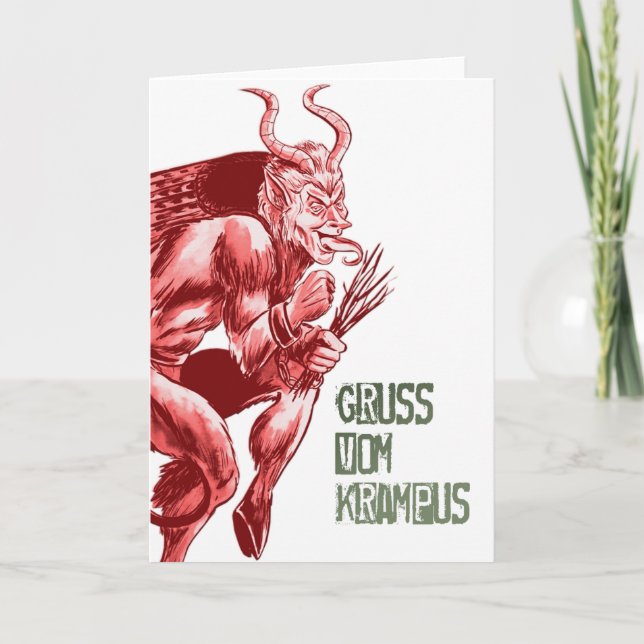 Cartão De Festividades Gruss Vom Krampus (Frente)