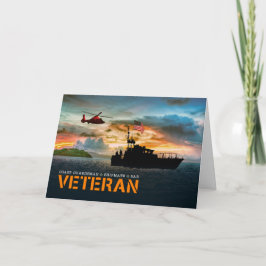 Cartão De Festividades Guardião Costeiro do Dia dos Veteranos